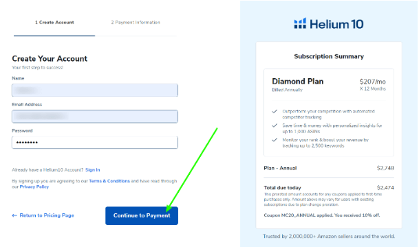 Complete the Account Creation Process